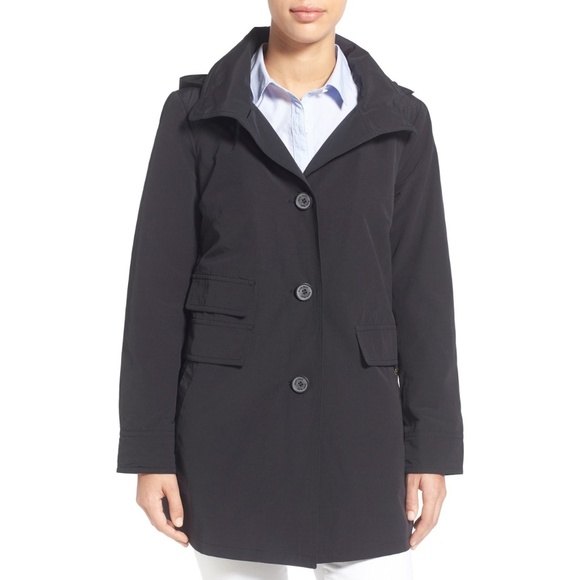 Ellen Tracy Coat With Detachable Hood - Picture 1 of 12